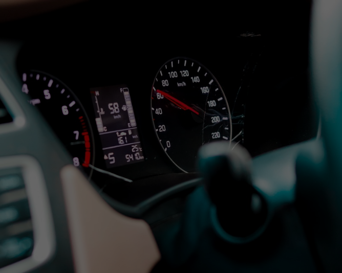 Zdjęcie licznika samochodowego