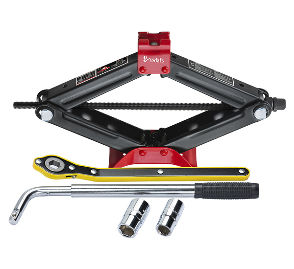 Scissor jack 2T REDATS + wrench and sockets - Tyre change set