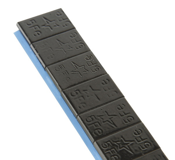 Adhesive weights FIVESTARS BLACK Edgy 12x5g