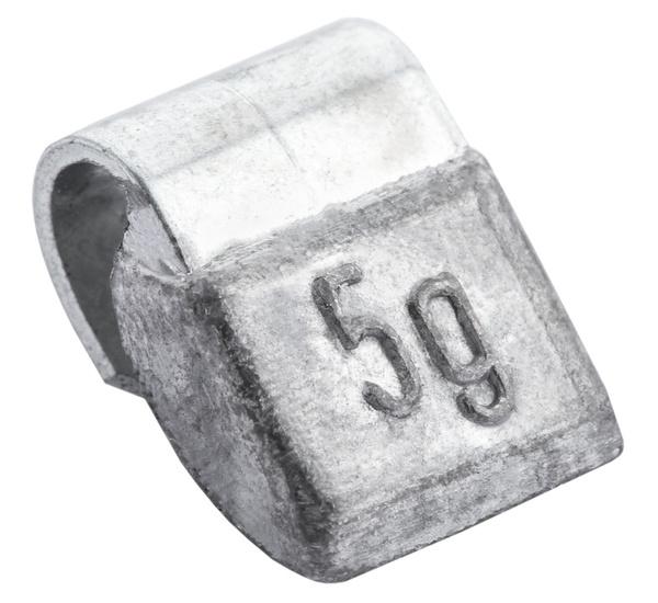 Clip-on lead (Pb) 5g weights for steel wheels Fivestars