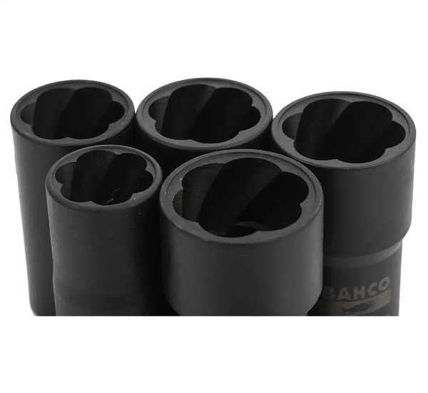 Sockets for damaged nuts BAHCO - 5 pcs