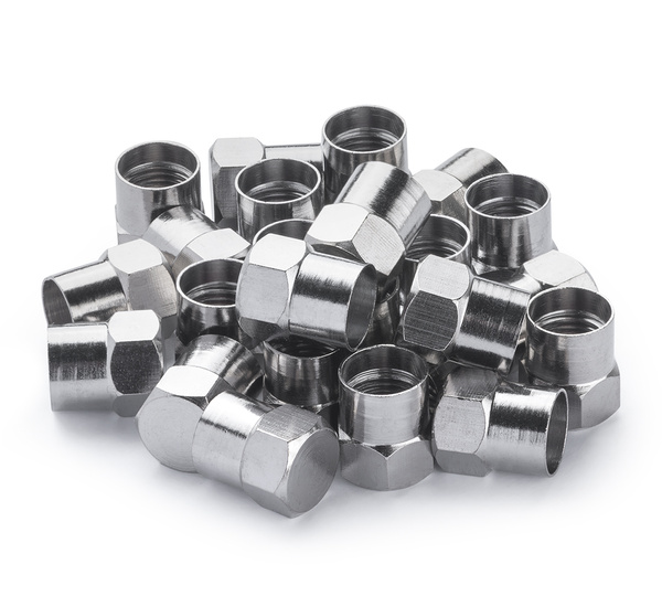 Valve caps, nickel-plated 25 pcs.