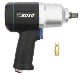 Set impact wrench for tyres BOXO 1280Nm 1/2" + 1/4" plug connector