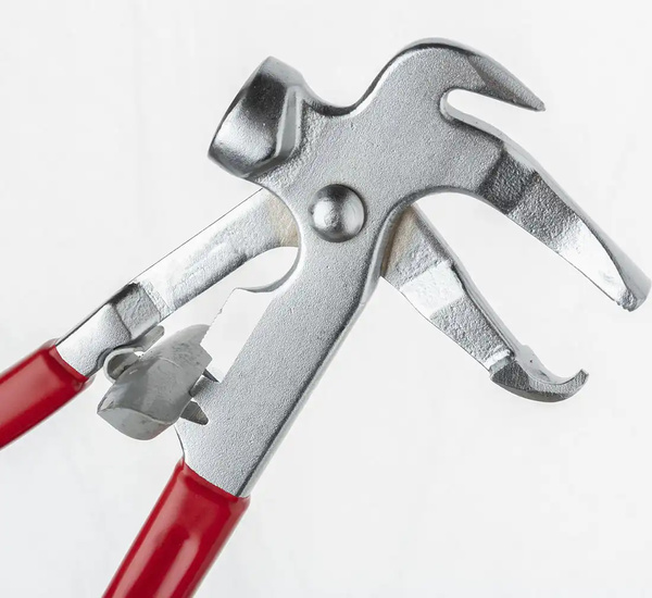 Pliers for clip-on weights, chrome