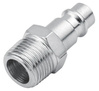 Quick coupler plug male thread - 3/8'