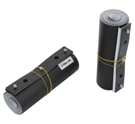 Rubber protection for steel ropes in L220 column