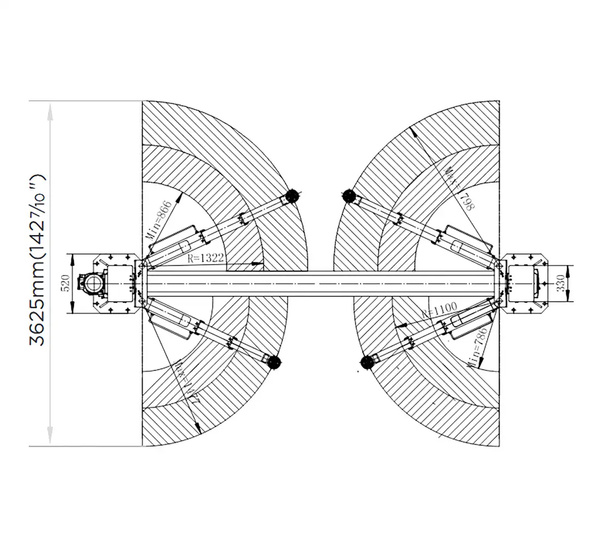 Automatic two post lift 4T REDATS L220 + Oil Gratis