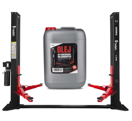 Semi-automatic two post lift 4,2T - REDATS L-205R with reinforcing base