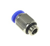 Straight connector for 6 mm hose 1/8"" thread