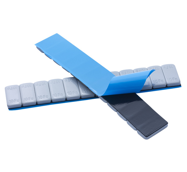 Coated FE Stick-on Weights with Wide Tape SUV 10g - 50 Strips REDATS