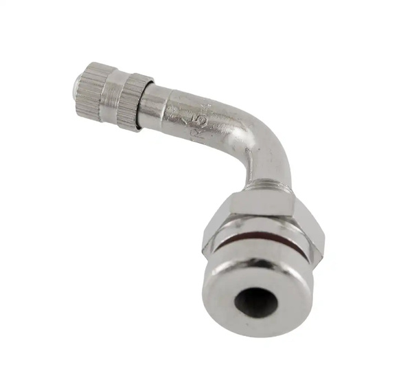 Tubeless valve for truck tyres chrome TR 543E