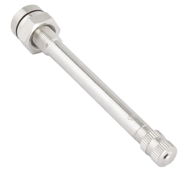 Tubeless valve for truck tyres chrome TR 545