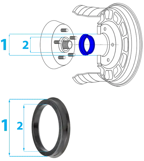 Centering ring 76,1/65,1 - No. 126