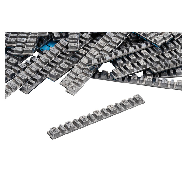 Adhesive motocycle weight PB 5/2,5g , 100pcs