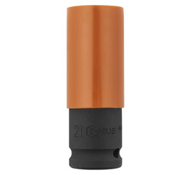 Impact socket GENIUS ALU 21 mm 1/2
