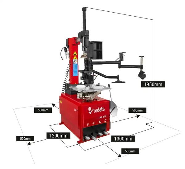 REDATS Tyre changer M-220-3D machine with assistant arm