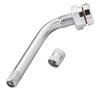 Tubeless valve for truck tyres chrome TR 545D