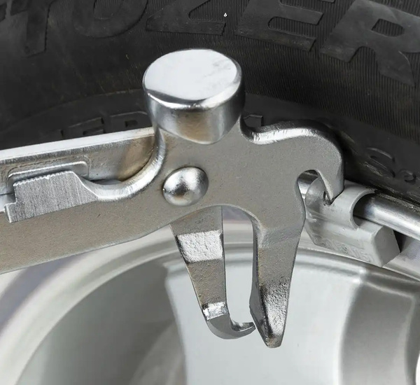 Pliers for clip-on weights, chrome