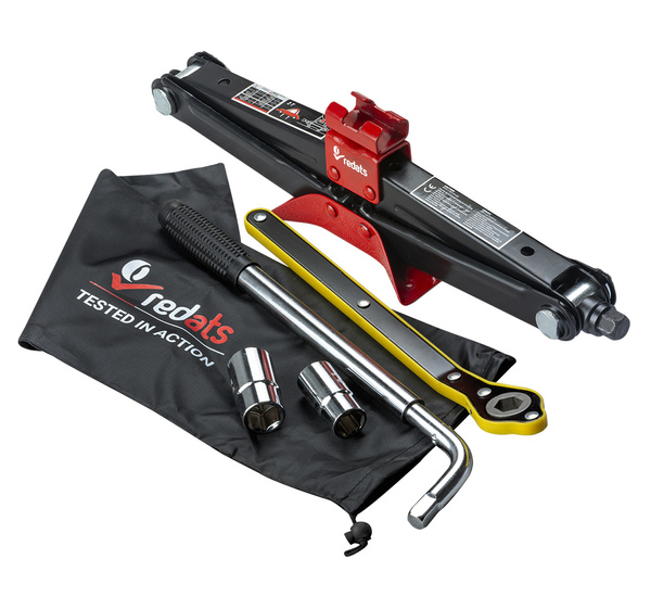 Scissor jack 2T REDATS + wrench and sockets - Tyre change set