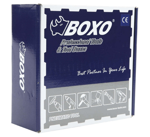 Set impact wrench for tyres BOXO 1280Nm 1/2" + 1/4" plug connector