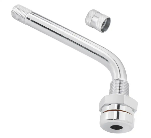 Tubeless valve for truck tyres chrome TR 545D