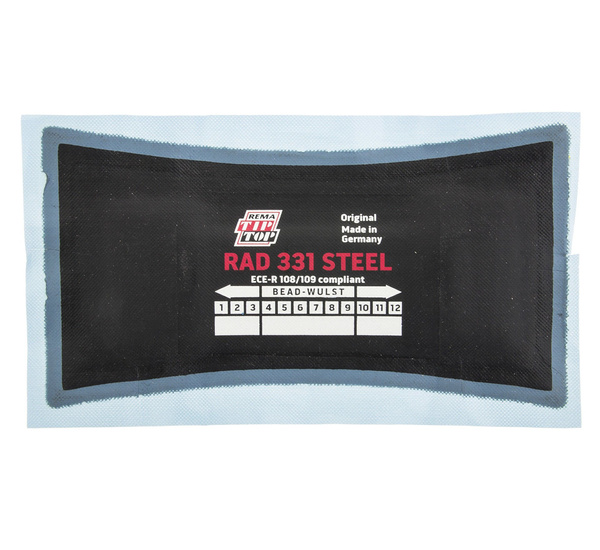 Radial tyre repair insert TipTop Steel RAD-331 165x75 1pc