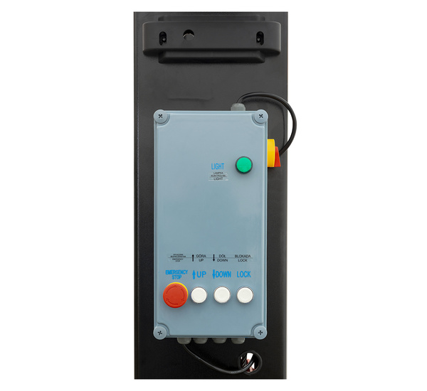 Two-post car lift with upper beam, automatic, 400V, 4T – REDATS L-265