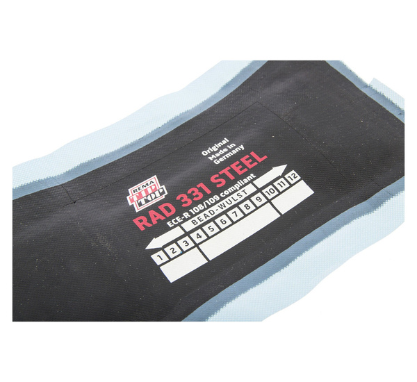 Radial tyre repair insert TipTop Steel RAD-331 165x75 1pc