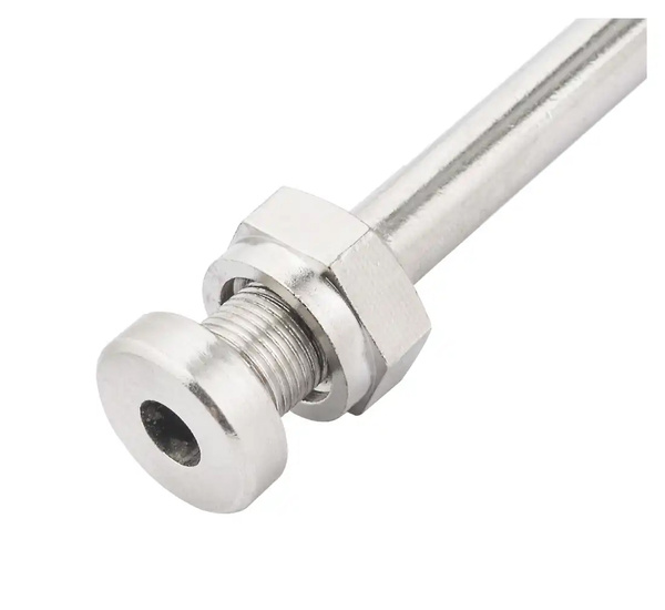 Tubeless valve for truck tyres chrome TR 545