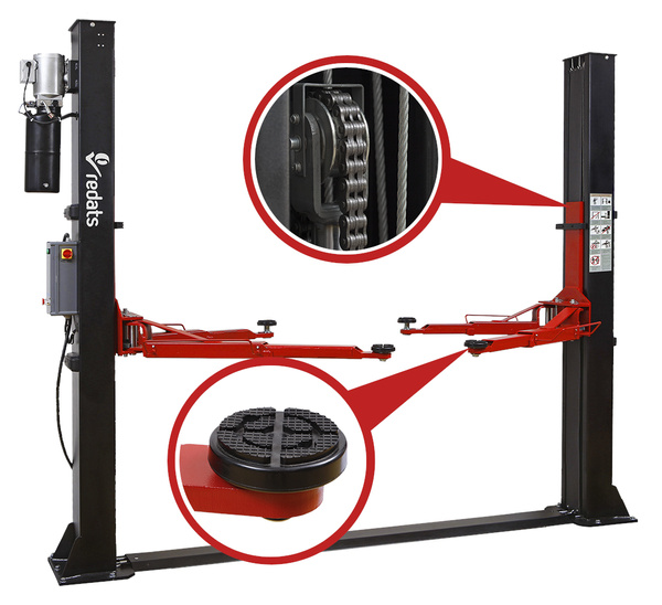 Automatic two post lift 4T REDATS L220 + Oil gratis