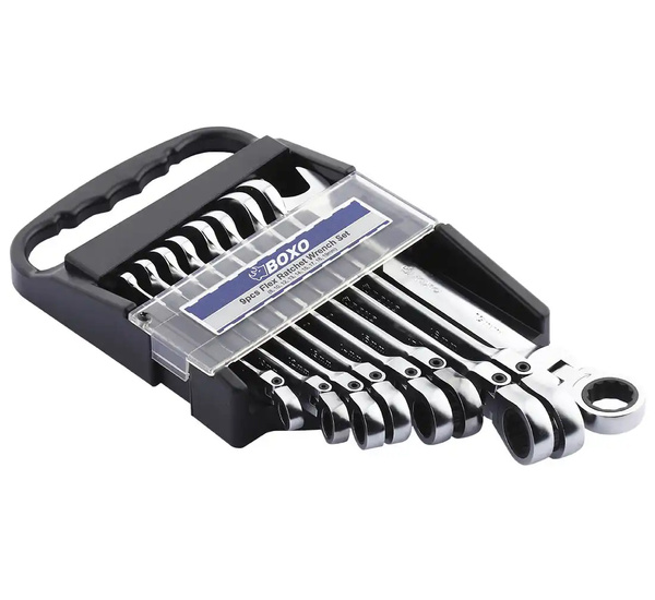 Ring-ended spanners - BOXO, 8-19mm 9 pcs