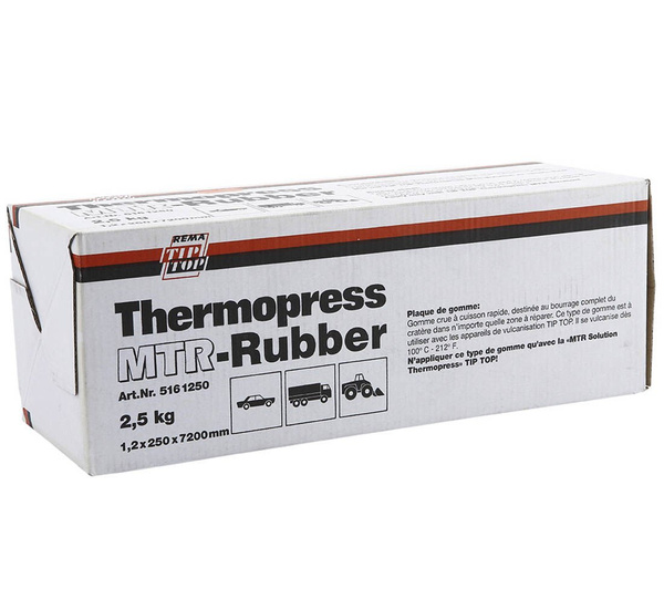 Rubber for hot vulcanizing TipTop MTR roll 7200 x 250 - 2,5 kg