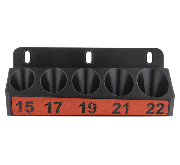 Socket cap holder 15, 17, 19, 21, 22