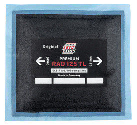 Radial tyre patch TipTop 125 115x125mm - 1 piece