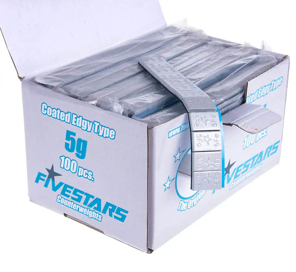 Adhesive FE weights FIVESTARS Edgy 5g coated