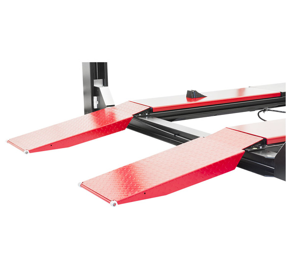 Four post lift REDATS L-420 semi-automatic for car geometry - 4t + Oil gratis