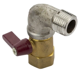 Ball valve with elbow 1/2"" nipple REDATS D200