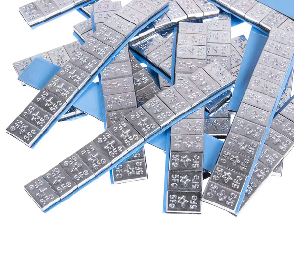 Adhesive weights FIVESTARS FE Edgy , coated- 12x5g