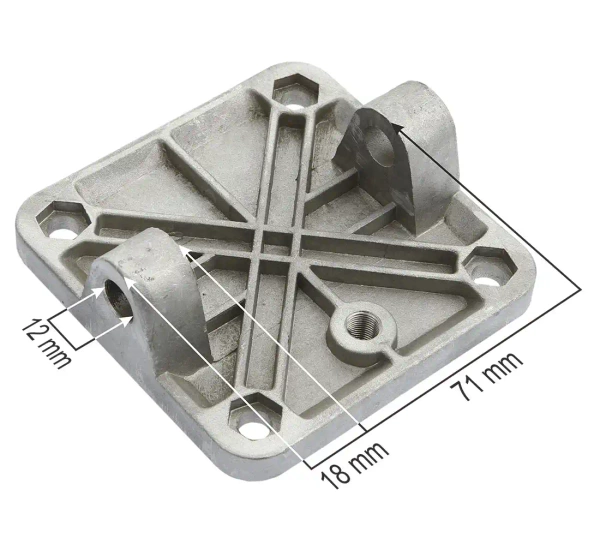 Rear lid of the 3D attachment cylinder