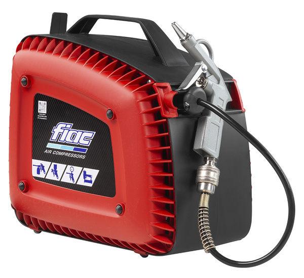 Wall mounted air compressor with hose reel