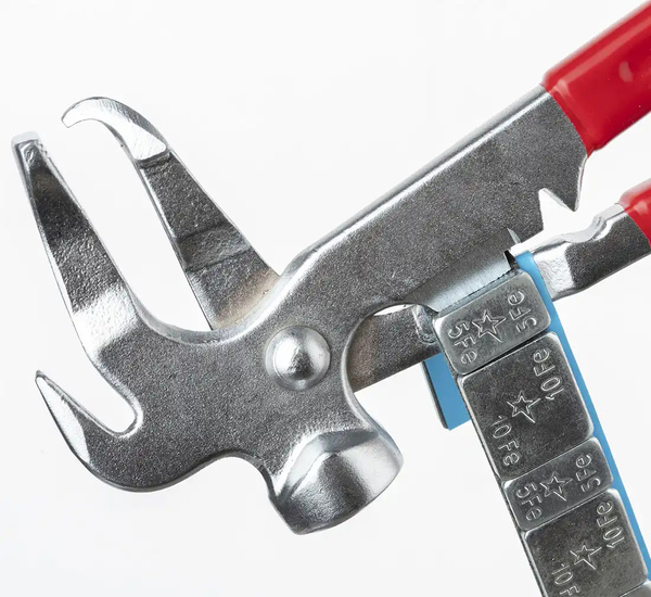 Pliers for clip-on weights, chrome