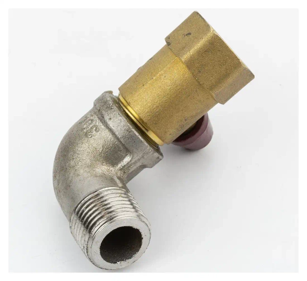 Ball valve with elbow 1/2"" nipple REDATS D200