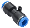 Straight plug connector for hose 10mm pass-through