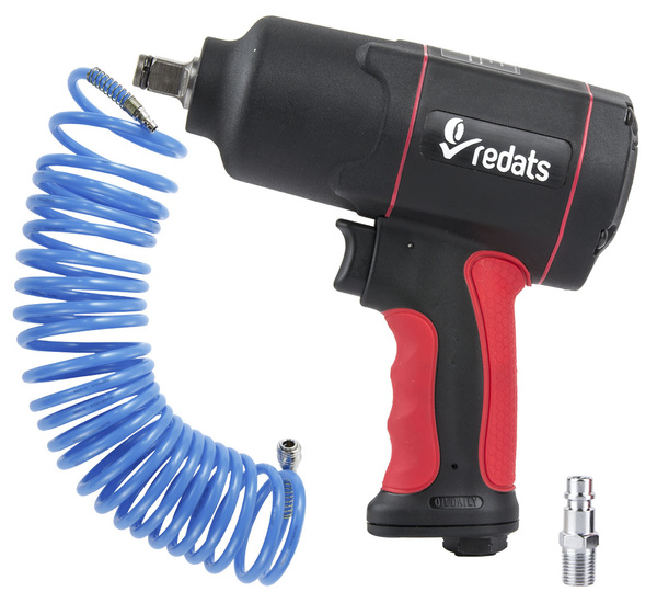 Impact wrench 1500Nm 1/2" REDATS P-120 + 10 meter long spiral hose