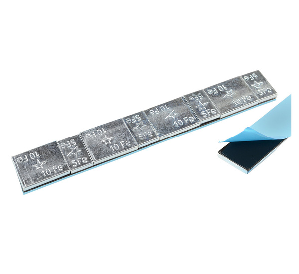 Adhesive weights FIVESTARS FE Edgy , coated- 5/10g