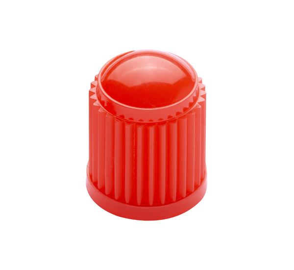 Valve caps - red - 100 pcs
