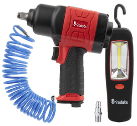 Impact wrench 1500Nm 1/2" REDATS P-160 + LED flashlight and 10 meter long spiral hose