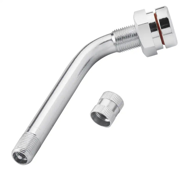 Tubeless valve for truck tyres chrome TR 545D