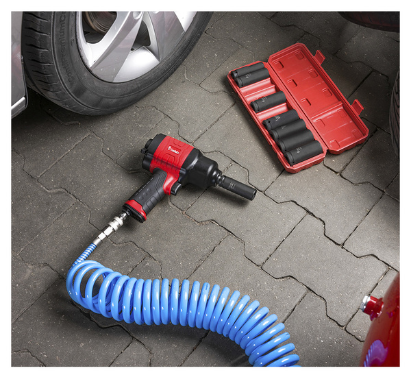 Impact wrench 1500Nm 1/2" REDATS P-160 + 10 long impact sockets