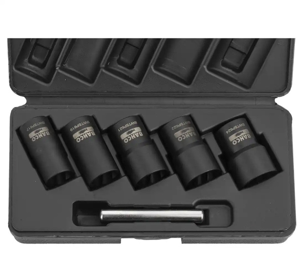 Sockets for damaged nuts BAHCO - 5 pcs